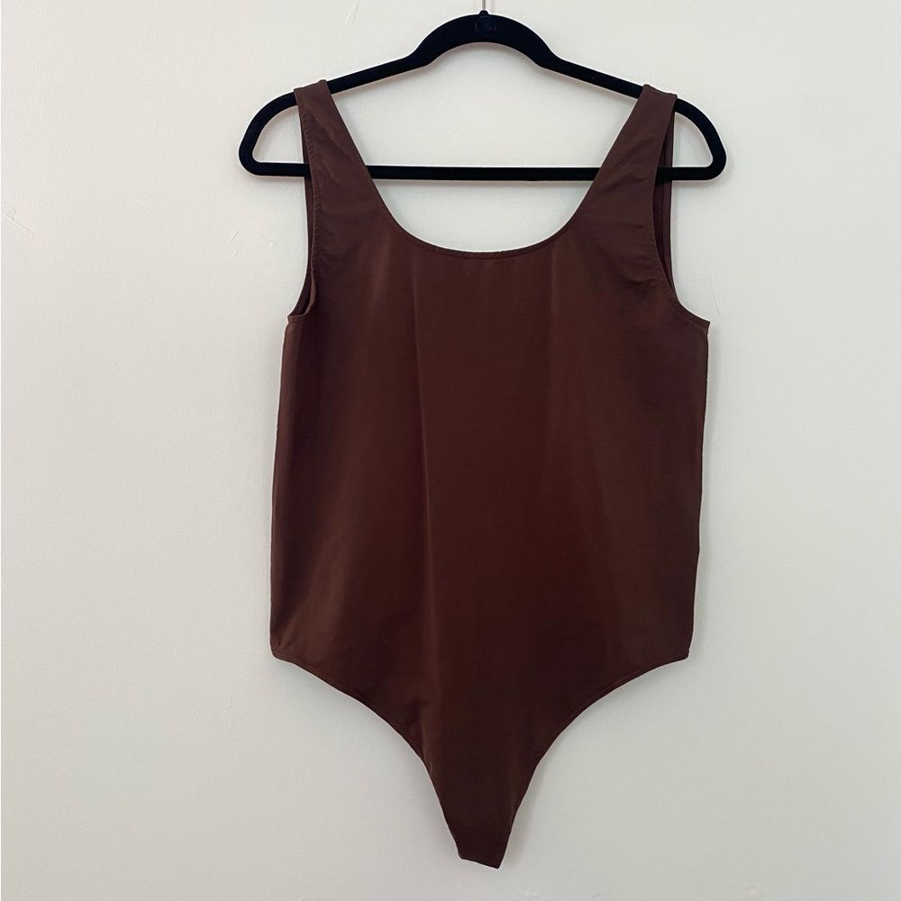 Skims Soft Smoothing Thong Bodysuit - Cocoa - 4x